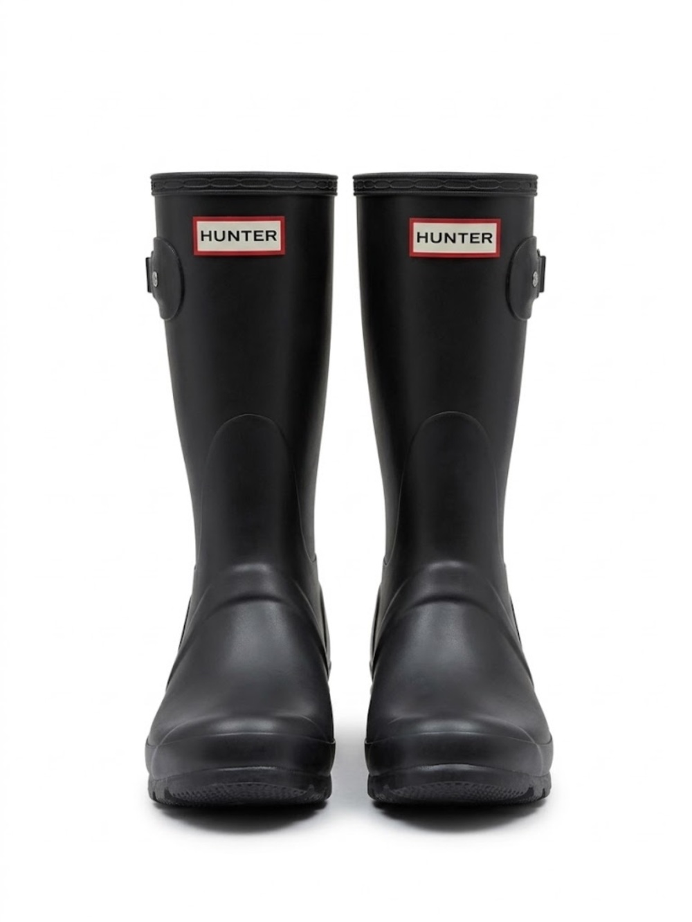 HUNTER Original Short Nebula Waterproof Rain Bootstt - Grey / Silver 9 like new